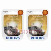 2 pc Philips License Plate Light Bulbs for Volkswagen Routan 2009-2014 uv (for: Volkswagen)