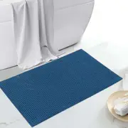 Linenova Ultra Soft Quick Dry Chenille Bath Mat 60x90cm Navy