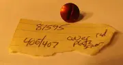 1 New Old Stock GARCIA MITCHELL 406 407 FISHING REEL COVER PLATE SCREW RED 81595