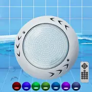 Resin Filled Swimming Pool LED Light 12V 55W RGB Remote Control Memory Function