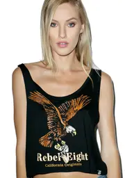 [Rebel8] Women Boozer Cropped Tank