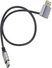 HOMSFOU Solid Aluminum Alloy Cable 0.5m Short Video Cable Male to Male USB c to for Laptop Projector