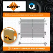 Air Con Condenser fits NISSAN NOTE E12 1.2 2012 on AC Conditioning NRF Quality