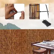 Balcony Privacy Screen,Bamboo Fence,Eco-Friendly Reed Fence,Pool Bamboo Fencing Blackout Curtain 2.6-4.6 feet high