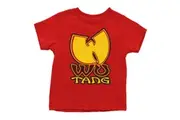 Wu Tang Clan Toddler T Shirt Wu-Tang Logo new Official Red 12 months to 5 yrs