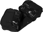 WHAMVOX Riding Pack Bag Bike Accessories Electric Bike Accessories Cycling Bags Cycling Backpack Bicycle Backpack Bicycle Pouch Canvas and Leather Black