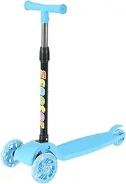 Foldable Scooter | Foldable Mobility Scooter | LED Three-Wheel Bike Flashing for Ages 2-8 Boys Girls Riders Travel Commuting Camping Backpacking Home Outdoor Beginners