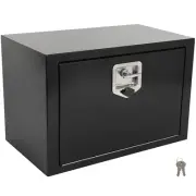 Aluminum 24"x14"x16" Storage Tool Box W/ 2x Chain+1x Lock for Truck Garage home