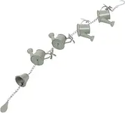 Decorative Replacement for Gutter Downspouts Petal Rain Chain Metal Rain Chain Wind Chime