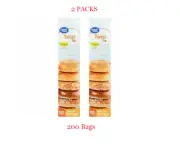 2-Great Value Twist Tie Food Storage Bread Bags Extra Large 1 Gallon 400ct total