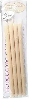 Honeycone Pure Beeswax and Unbleached Cotton Filtered Ear Candles 4 Pack, 4 count, Pack of 4