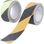 OSALADI 2Rolls Slip Tape Non Skid Grip Tape for Stairs Bathtub Bathroom Durable Safety Stickers Floor Tape for Enhanced Safety Decoration