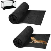 2Pk 39x20 Inch Reptile Carpet Terrarium Bedding Substrate Liner Reptile Cage Mat