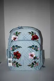 Vera Bradley Floral Embroidered Campus Backpack #37847-16705 NWT