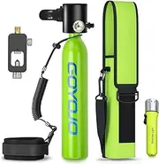 Mini Tank Dive Scuba,Underwater Breath Device Portable Diving Cylinder Oxygen Tank Kits, Reusable Pony Bottle, Underwater Diving Breathing Training, 10M Deepest Water