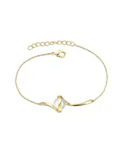 Genevive 14K Over Silver 7mm Pearl Bracelet