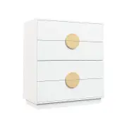 Sarantino Gail Chest Of Drawers Tallboy Dresser In White