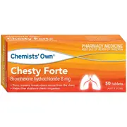[Chemists' Own] Chemists Own Chesty Forte 50 Tablets