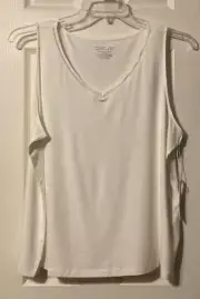 Chico's Alabaster Touch of Cool Eyelet Tank Size 3 (16/18-XL) NWT