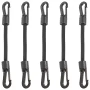 5 Pcs Small Bungee Cord Short Carabiner Hook Elastic String