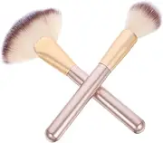 ASAKKURA 1 Set Blush Makeup Brushes Highlighter and Powder Brush with Soft Bristles for Easy Application and Storage for Makeup Lovers and Beginners
