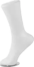 Cabilock Foot Sock Display Mannequin Model Vinyl Construction for Realistic Sock Presentation Includes Plate for Stability for Showcasing Women Socks