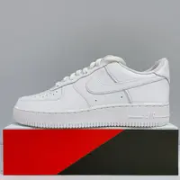 在飛比找蝦皮商城優惠-NIKE AIR FORCE 1 '07 男生 全白 皮革 