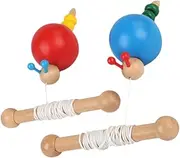 Crawling Learning Pull-Along Snail Wooden Toy for Toddlers Hand-Eye Coordinati
