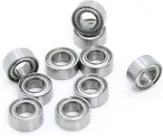 MR63ZZ Bearing ABEC-1 (10PCS) 3 * 6 * 2.5 Mm Miniature MR63 ZZ Ball Bearings L630ZZ MR63Z