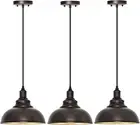 3 Lamparas De Techo Modernas Colgante Para Cocina Comedor Industrial Isla Negro