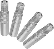 Chrome-Plated Tire Stem Extenders Inflator Extender Easy to Install for Car Bikes Trucks Metal Stem Replacement