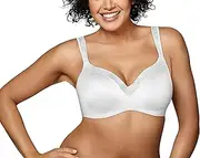 [Playtex] Love My Curves Amazing Shape Balconette Underwire Bra 4823H White 46DD