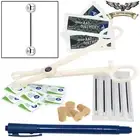 Tongue Mini Body Piercing Kit - Straight Barbell Jewelry (Pierce 5 Pieces)
