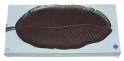 PartyLite Island Escape Embossed Metal Banana Leaf 17-1/2" x 8" Tray NIB Retired