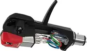 Audio Technica AT-VM95ML/H Headshell/Dual Moving Magnet Cartridge (Black/Red)