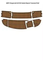 2007 Chaparral 210 SSI Swim Step Transom Boat EVA Foam Teak Deck Floor Pad Mat