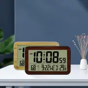 Electronic Digital Alarm Clock Large LCD Display Snooze Function for Bedroom
