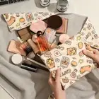 Portable Folding Cosmetic Bag Capybara/Puppy Camera Wrap Cloth Students
