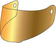 APEX FI100JNR Visor, gold One Size