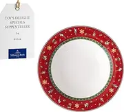 Villeroy & Boch Toy's Delight Specials Soup Plate, Deep Plate for Soups, Salads and Pasta, Deep Pasta Plate, Porcelain Plate, Christmas Tableware, 23 cm Diameter, Dishwasher Safe, Microwave Safe