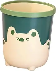 MUCKLILY Creative Trash Can Garbage Bin Trash Cans Small Trash Can for Bedroom Bathroom Trash Bin Nursery Trash Can Restroom Trash Can Trash Can Bedroom Bathroom Waste Basket Plastic Pp