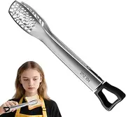 Tongs for Cooking, Kitchen Tongs, 29 Cm Stainless Steel Locking Kitchen Tong, Easy Grip Best Sturdy Tong, Non Stick Food Tweezers for Bread Steak Salad Barbecue Party