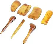 7pcs Gua Sha Face Body Tool Set Guasha Tool Scratcher Traditional Massage Tools