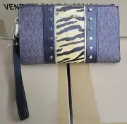 Michael Kors Wallet Wristlet Tiger Printed Leather New w Tags Lots Of Card Slots