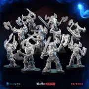 Savage Gladiator by Wildmesh Chaos Multipart Kit (set of 5) Space Weirdos