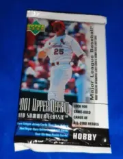 2001 Upper Deck Baseball Mid Summer Classic Hobby Pack Puljos, Ichiro RC Year