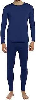 [ViCherub] Men's Thermal Underwear Set Fleece Lined Long Johns Winter Base Layer Top & Bottom 1 or 2 Sets for Men