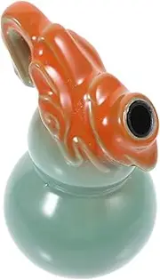Kisangel 1 Set Ceramic Hanging Pot Ornament Decor Water Fountain Teapot Invisible Teapot Fountains DIY Invisible Teapot Desktop Invisible Teapot Ceramics Gourd Single Pot