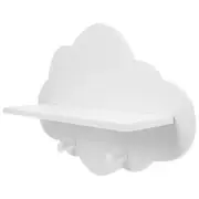 Solid Wood Partition Rack White Floating Shelves Cloud Shelf Child