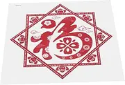Alipis Artistic Chinese Flair Window Clings Static Sticker Decals for Home Decor